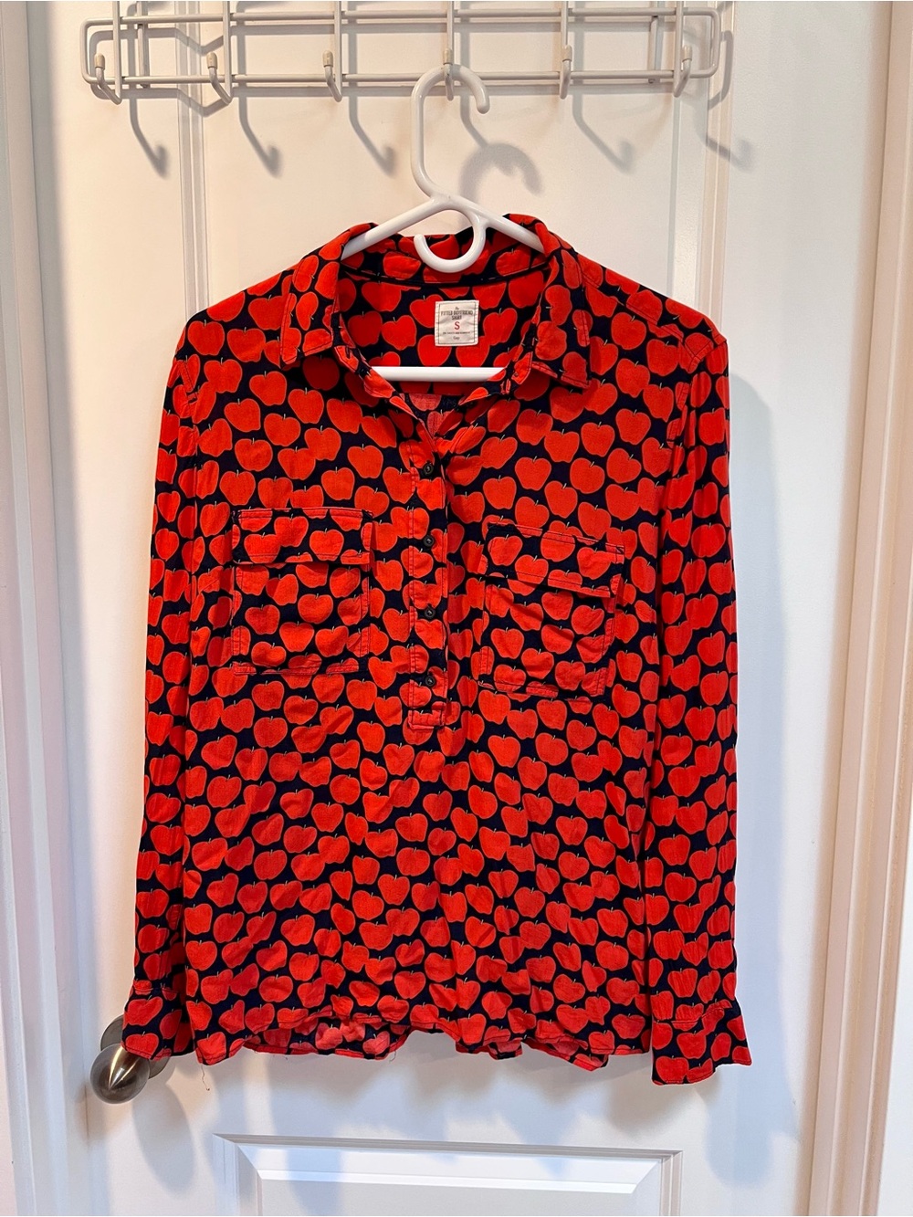 GAP Red Apple-Print Button Down Shirt